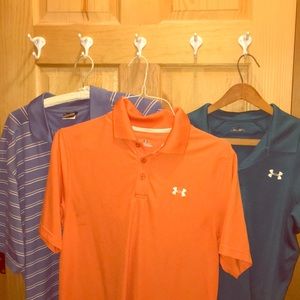 Under armour golf shirts